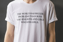 Sugarbaby o mundo tem problemas maiores camisa igual direitos tumblr t camisa feminista gay igualdade lésbica verão topos t 2024 - compre barato