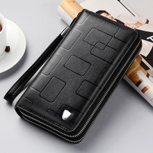 New Luxury Brand Men Wallets Long Men Purse Wallet Male Clutch Leather Zipper Wallet Men Business Male Wallet Coin 2024 - buy cheap