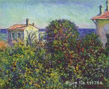 Bordighera-pintura al óleo hecha a mano de alta calidad, decoración artística de la casa del jardín, Claude Monet 2024 - compra barato