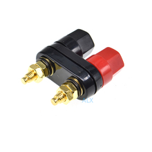 2PCS Dual Banana plugs Couple Terminal blocks Red Black Connector 4mm jack audio Amplifier Terminal Binding Post Speaker socket 2024 - buy cheap