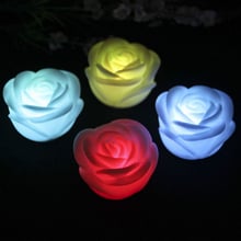 LED Rose Flower Night Light kids baby Colorful Fairy Light Silicone LED Night Light  Festival Children Room Decoration 2024 - buy cheap