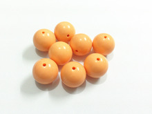 Wholesale !  20mm 105pcs/lot  Peach Chunky Gumball Bubblegum Acrylic Solid Beads For Necklace Making 2024 - buy cheap