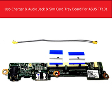 Audio Jack & usb charger & sim card tray board For ASUS Eee Pad TF101 EP101 Usb charging Sim card adapter board Replacement 2024 - buy cheap