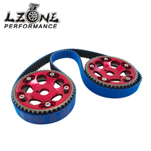LZONE - HNBR Racing Timing Belt BLUE + Aluminum Cam Gear Red FOR 2JZ-GE and 2JZ-GTE Supra, GS300, IS300 JR-TB1006B+6531R 2024 - buy cheap