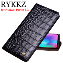 Genuine Leather Flip Case For Huawei Honor 8C Cover Magnetic case For Huawei Honor 8C 8X Cases Leather Cover Phone Cases Fundas 2024 - buy cheap
