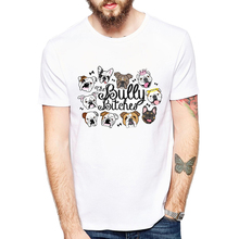 Camiseta de manga corta para hombre, camisa divertida de Staffie Smile, Staffordshire, Bull Terrier, Dog BULLY, 2019 2024 - compra barato