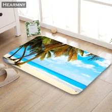 Customizable Sea Doormat Floor/Bath/Kitchen/Beach Mat Flannel Sponge Fabric 3D Printed Shaggy Decoration For Bedroom 2024 - buy cheap