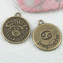 14pcs antiqued bronze color Cancer constellation  charms EF0914 2024 - buy cheap