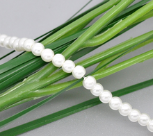 DoreenBeads-cuentas de cristal redondas blancas de 5 hebras, perlas de 4mm, 32 "(B10835), yiwu 2024 - compra barato