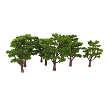 10 шт. зеленая модель деревьев поезд железнодорожный Парк улица Wargame Diorama расположение пейзажей Хо н масштаб 2024 - купить недорого