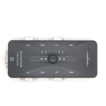 4 порта USB2.0 KVM переключатель VGA печать Авто переключатель монитор коробка VGA сплиттер KVM переключатель 2024 - купить недорого