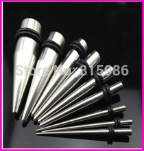 Wholesale 90pcs Mix 9 Size Stainless Steel Ear Expander Plugs Piercing Stud Earrings Fake Ear Tapers 2024 - buy cheap