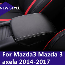 car central container armrest box PU Leather auto car-styling Store content box holder For Mazda3 Mazda 3 axela 2014-2018 2024 - buy cheap