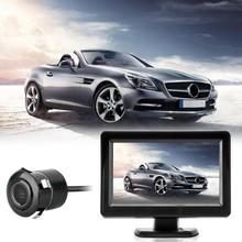 4.3" TFT LCD Digital Display Auto Car Monitor Screen with Rear View Rearview Camera Automobiles Reverse Back Up Cam 12V-24V 2024 - buy cheap