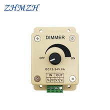LED Dimmer dedicated DC 12V 24V 8A Single Color LED Controller 96W Adjustable Brightness Controller For LEDs Lights 2024 - buy cheap