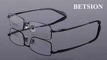 Оправа для очков BETSION из чистого титана, черные очки для мужчин и женщин, Rx able 2024 - купить недорого