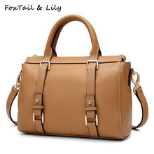 FoxTail & Lily Soft Genuine Leather Bags Handbags Women Famous Brands 100% Real Leather Shoulder Crossbody Bags Original Design 2024 - buy cheap