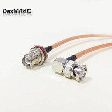High quality low-loss BNC Right Angle Male Plug Switch RP-TNC Female Jack RF coax cable RG142 50CM 20"/100CM Adapter Wholesale 2024 - buy cheap