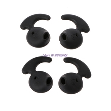 2 pares de fone de ouvido pretos de silicone, ponta de substituição para fone de ouvido esportivo samsung s6 2024 - compre barato