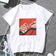 Harajuku Vogue Casual Funny Women's T-shirt Korean Style short sleeve print white Tee Tops Femme Clothes 2024 - buy cheap