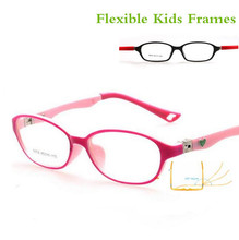 Gafas ópticas TR90 para niños y niñas, montura de goma Flexible, lentes para miopía TR, montura de gafas 180, primavera 8808 2024 - compra barato