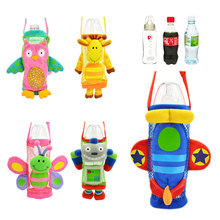 Baby Feeder Water Bottle Bag Pouch Plush Drink Carrier Sling Net Cute Figures container with Handle Kids toy Children Rattle 2024 - buy cheap