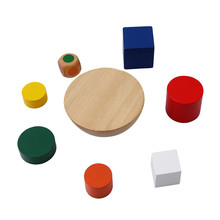 Children Toys Wooden Geometric Blocks Kids Balancing Training Game Montessori Early Educational Toys Children Family Game Blocks 2024 - buy cheap