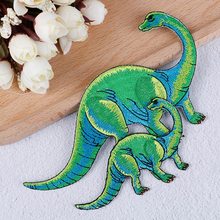 1/2pc Dinosaur Jurassic Park Patch For Clothes Iron On Patches Movies Anime Embroidered Ironing Stickers Patches 2024 - buy cheap