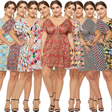 Quality Dresses Mama Casual Plus Size M-4XL Dress for maternity 2019 Women V-neck Dress Short Print Pregnancy Sexy Clothes 2024 - buy cheap