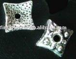 FREE SHIPPING 600pcs Tibetan Silver Color crafted square bead caps A573 2022 - купить недорого