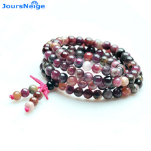 Wholesale High Quality Natural Stone Bracelets Multicolor Tourmaline Beads Chain Necklace for Women Girl Gift Jewelry 2024 - buy cheap