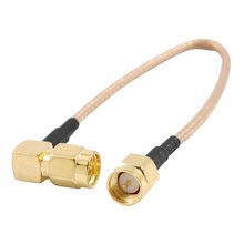 6" SMA Male to SMA Right Angle Male Plug Jumper Pigtail Cable RG316 2024 - buy cheap