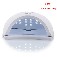 Sunx1-secador de esmalte de unha com lâmpada led uv, 50w, temporizador para cura de todos os tipos de esmalte, arte de unha, 100-240v, máquina de ferramentas 2024 - compre barato