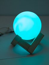 Luces Led de noche intercambiables, lámpara redonda de bola de 8.5cm, 7 colores, lámparas de mesa de decoración de Flash para Festival 2024 - compra barato