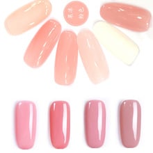 Extensão de unhas de 12 cores, gel uv, construtor de unhas, cobertura de unha, rosa, transparente, soak-off, esmalte para unhas artísticas, pintura de pontas 2024 - compre barato