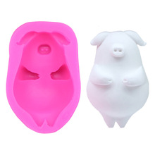 1PC Pig Silicone Mold Animal Mold for Cake Decoration Craft Fondant Chocolate Candy Resin Jewelry Charm Pendant LB 481 2024 - buy cheap