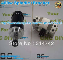 Free shipping for air cooled 400W Spindle Motor 24-52V DC ER11 collect  spindle+ 52mm Mount bracket 2024 - купить недорого