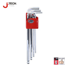 Jetech 9pcs extra long arm ball end metric imperial hex key set hexagon chaves allen key high types tool wrench set kit 1.5-10mm 2024 - buy cheap