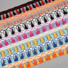 2Yards/Lot DIY Lace Tassel Fringe Cotton Ethnic Lace Trim Ribbon Sewing Latin Dress Stage Garment Curtain Decorative 2024 - buy cheap