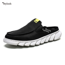 Summer 2020 New Casual Shoes Men Beach Slippers Breathable Hole Flats Slides Lightweight Man Shoes Male Sandals 2024 - buy cheap