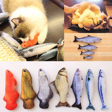 Забавная Реалистичная игрушка в форме рыбы, подушка для кошки, игрушка-игрушка, игрушки для котенка, 6 стилей 2024 - купить недорого