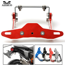 Suporte de placa de moto, para honda cbf 150 cbr650f msx 125 cb600f yamaha xjr 1300 ybr 125 tdm 900 xmax 250 mt 09 tracer 2024 - compre barato