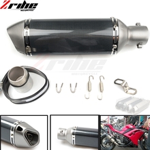 Motorcycle Exhaust Universal Muffler Motorbike 51mm Inlet Exhaust For Honda CBR600 F2 F3 F4 F4I NC700 S X VFR800 VFR800F cbr300r 2024 - buy cheap