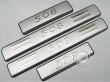 2011-2012 For Peugeot 508 stainless steel plate / beam wear 4 sets of trunk threshold 2024 - buy cheap