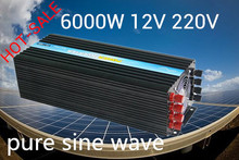 inverter 6000w pure sine wave dc 12v to ac 220v high efficient CE RoHS IP30 SGS approved 2024 - buy cheap