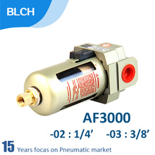 BLCH-regulador de presión de compresor, filtro de aire neumático, 1/4 ", 3/8", PT, tratamiento de fuente de aire, tipo SMC, drenaje automático, AF3000-02/03 2024 - compra barato