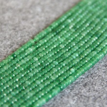 (Min Order1) 2*4mm Faceted New Natural Green Chalcedony Beads Abacus  Shape Stone Loose DIY Beads 15inch Jewelry Making Design 2024 - buy cheap