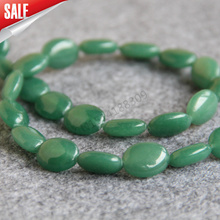 Necklace Bracelet 13x18mm Green Aventurine Loose DIY Beads Semi Finished Stone Balls Gift 15inch Jewelry Making Design Wholesale 2024 - buy cheap