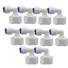 10PCS Water purifier Threaded joints connector 1/2" Internal thread to 1/4" pipe elbow Water purifier accessories fast joint 2024 - buy cheap