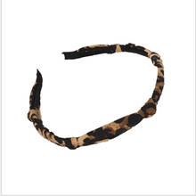 Brand New Printing Leopard Cross Headband For Women Turban Hairband Stretch Twisted Knotted Hair Band Hair Accessories Headwear 2024 - buy cheap